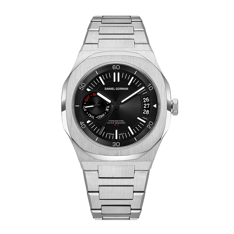 Hot Selling Watch Calendar Luminous Sports Quartz Watch Stainless Steel Wrist Hand Clock Waterproof Sport Watches