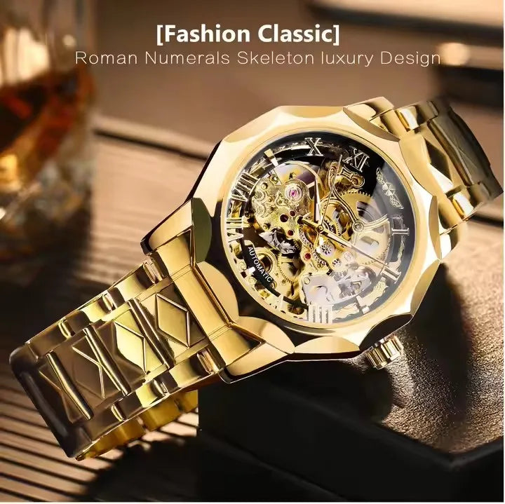 Winner Luxury Automatic Watches for Mens Mechanical Watch Fashion  Design Styles Stainless Steel Wristwatches Relogio