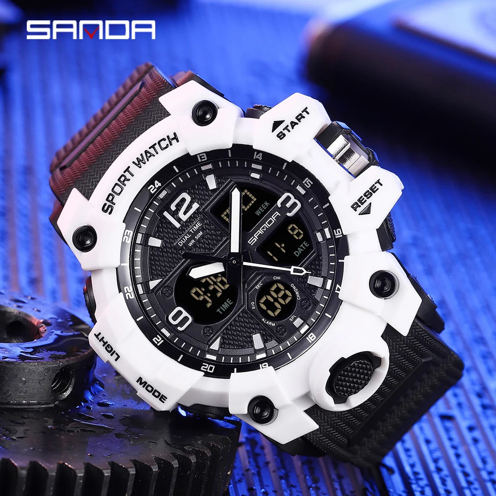 Men Sports Watches G Style Black Wrist Watch Led Digital 50M Waterproof Watch for S Shock Male Clock Relogio Masculino Dropship