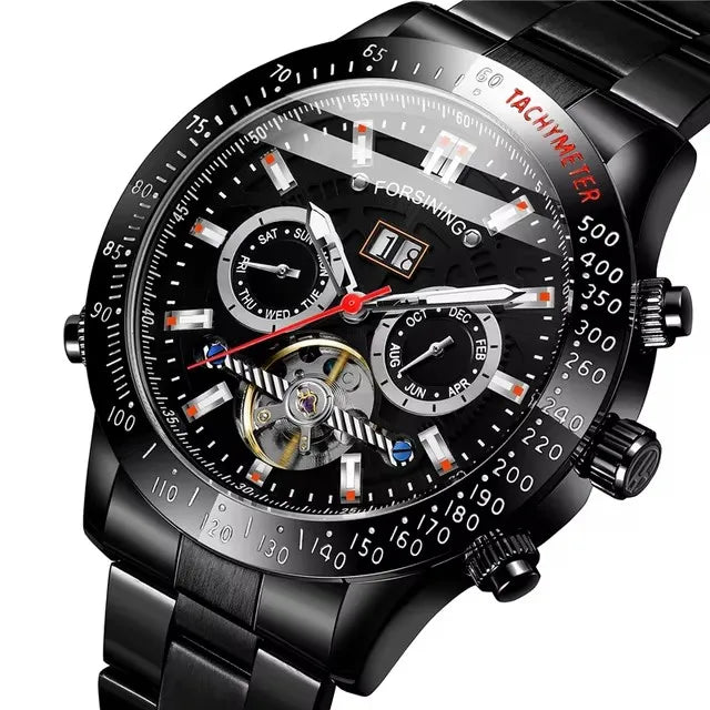 Relogio Masculino FORSINING Top Luxury Automatic Wrist Watch Mens Tourbillon Mechanical Watches Men's Wristwatches Clock Gold