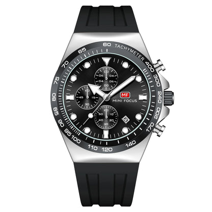 New Arrival MINI FOCUS MF0488G Sports Fashion Watch Silicone Strap Luminous Hands Waterproof Men Quartz Watches