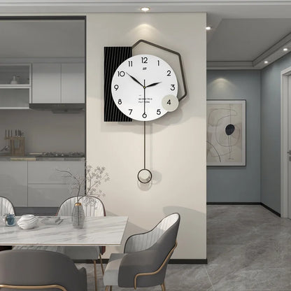 Hipster Minimalist Modern Nordic Wall Clock 1 Piece Wall Clock Home Decor Luxury for Living Room Bedroom