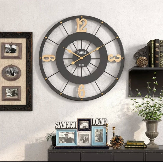 50CM Nordic Light Luxury Wall Hanging Clock Living Room TV Wall Clock Creative Bedroom Wall Clock