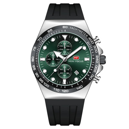 New Arrival MINI FOCUS MF0488G Sports Fashion Watch Silicone Strap Luminous Hands Waterproof Men Quartz Watches