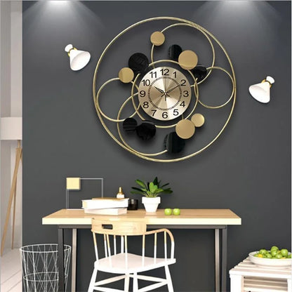 60CM Nordic Light Luxury Wall Hanging Clock Living Room TV Wall Clock Creative Bedroom Wall Clock
