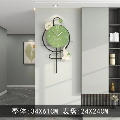 Hipster Elephant Minimalist Wood Wall Clock Modern Nordic Wall Clock Home Decor Luxury for Living Room