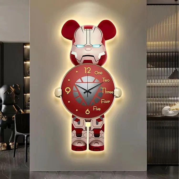 30*60 New 3d Large Metal Metallic Wall Art Clock Customized Home Decor Dropshiping Products 2024 Decoration Watch for House