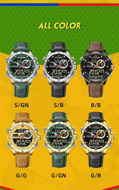 Hot Sale NAVIFORCE New 9208 Quartz Watches Men Casual Sports Chronograph Quartz Wrist Watch Waterproof Relojes Luxury Wristwatch