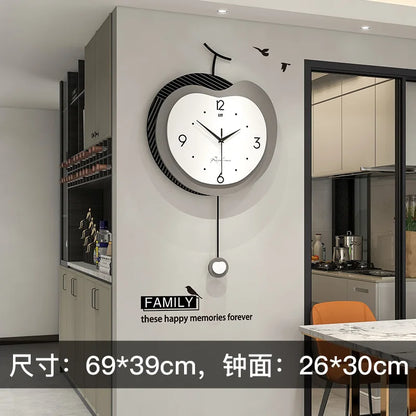 Hipster Minimalist Modern Nordic Wall Clock 1 Piece Wall Clock Home Decor Luxury for Living Room Bedroom