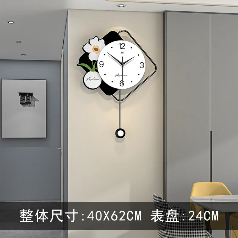 Hipster Minimalist Modern Nordic Wall Clock 1 Piece Wall Clock Home Decor Luxury for Living Room Bedroom
