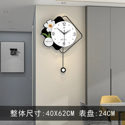 Hipster Minimalist Modern Nordic Wall Clock 1 Piece Wall Clock Home Decor Luxury for Living Room Bedroom