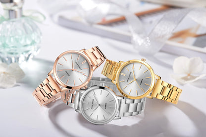 MINI FOCUS MF0307L Femme Classic Elegant Watches Solid Stainless Steel Band Waterproof With Japanese Movement Women Quartz Watch
