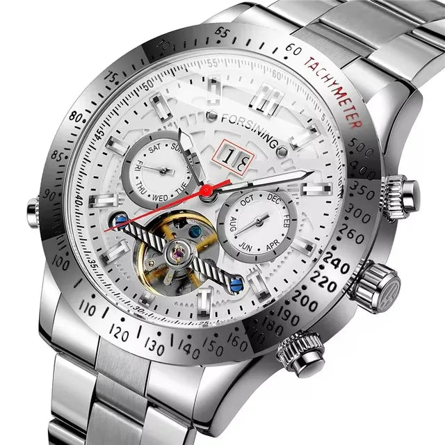 Relogio Masculino FORSINING Top Luxury Automatic Wrist Watch Mens Tourbillon Mechanical Watches Men's Wristwatches Clock Gold