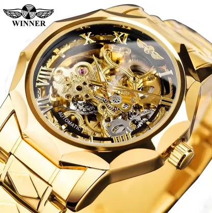 Winner Luxury Automatic Watches for Mens Mechanical Watch Fashion  Design Styles Stainless Steel Wristwatches Relogio