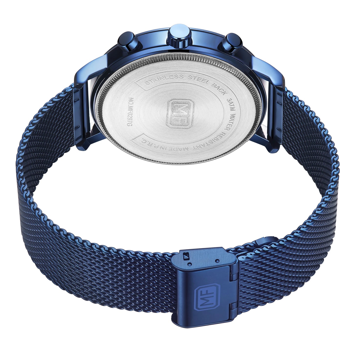 Reloj Hombre Mini Focus MF0297G Stylish Quartz Watches Luxury Personalized Silver Mesh Stainless Steel Band Men Wrist Watch