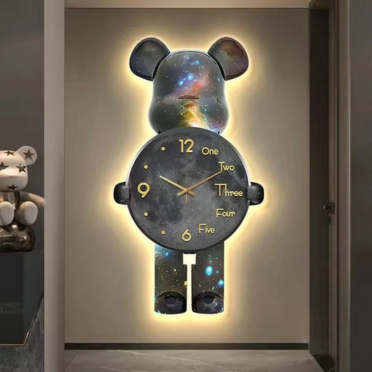30*60 New 3d Large Metal Metallic Wall Art Clock Customized Home Decor Dropshiping Products 2024 Decoration Watch for House