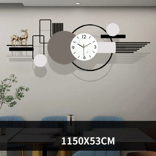 130*42cm Large Dropshipping Products 2024 Modern Pendulum Luxury Wall Hanging Clock Decorative Wall Watch Clock Home House Decor