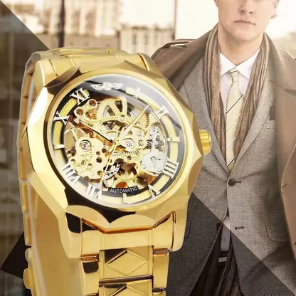 Winner Luxury Automatic Watches for Mens Mechanical Watch Fashion  Design Styles Stainless Steel Wristwatches Relogio