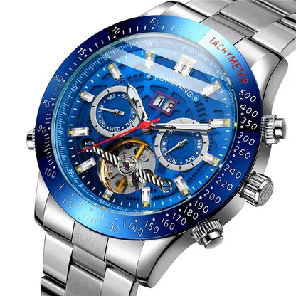 Relogio Masculino FORSINING Top Luxury Automatic Wrist Watch Mens Tourbillon Mechanical Watches Men's Wristwatches Clock Gold