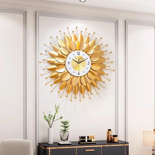70CM Nordic Light Luxury Wall Hanging Clock Living Room TV Wall Clock Creative Bedroom Wall Clock