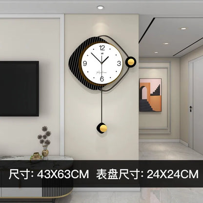 Hipster Minimalist Modern Nordic Wall Clock 1 Piece Wall Clock Home Decor Luxury for Living Room Bedroom