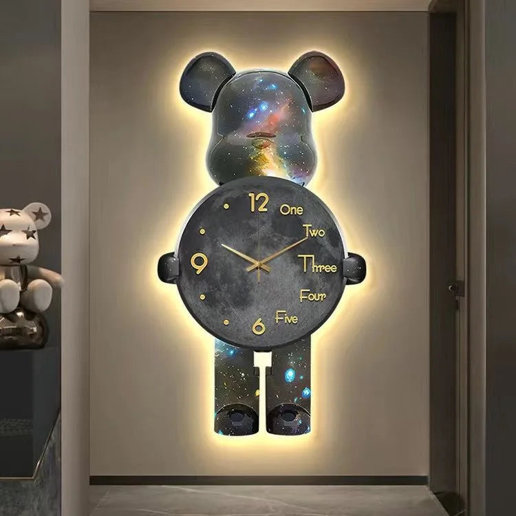 30*60 New 3d Large Metal Metallic Wall Art Clock Customized Home Decor Dropshiping Products 2024 Decoration Watch for House