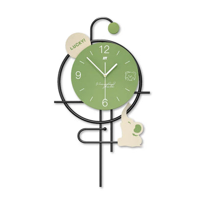 Hipster Elephant Minimalist Wood Wall Clock Modern Nordic Wall Clock Home Decor Luxury for Living Room