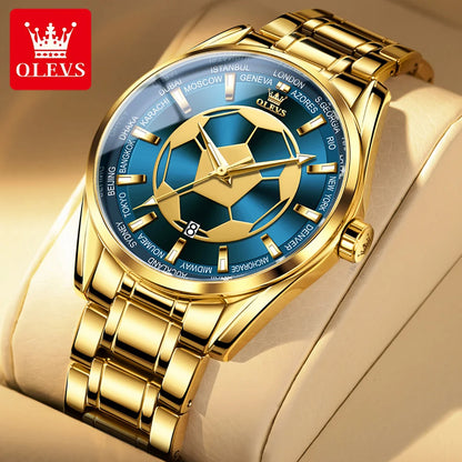 OLEVS 9949  MAN Cartoon Quartz Watches Students Football Anime Sports Watches for Birthday Gift
