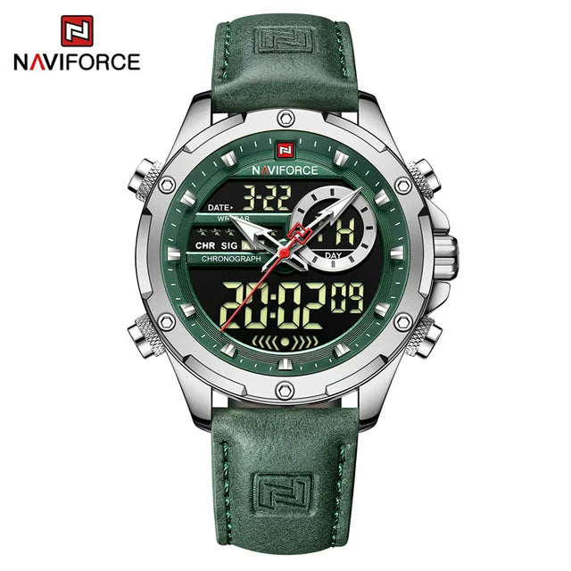 Hot Sale NAVIFORCE New 9208 Quartz Watches Men Casual Sports Chronograph Quartz Wrist Watch Waterproof Relojes Luxury Wristwatch