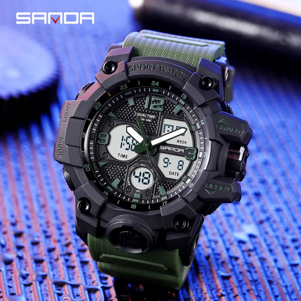 Men Sports Watches G Style Black Wrist Watch Led Digital 50M Waterproof Watch for S Shock Male Clock Relogio Masculino Dropship