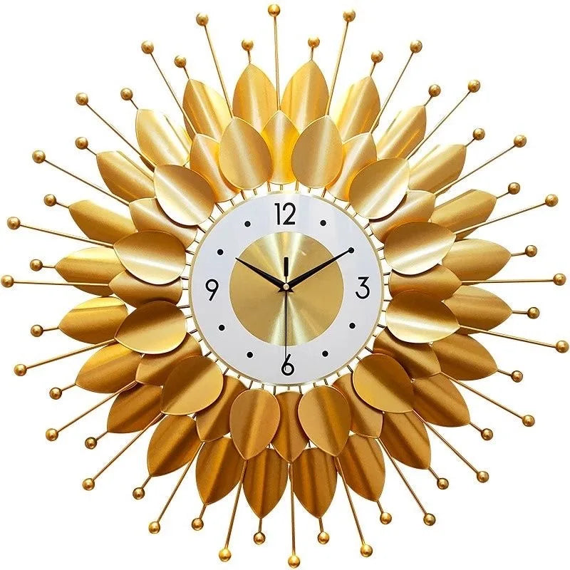 70CM Nordic Light Luxury Wall Hanging Clock Living Room TV Wall Clock Creative Bedroom Wall Clock