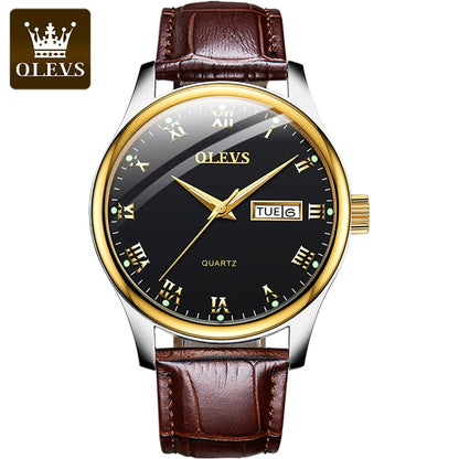 OLEVS 5568 Oem Fashion Design Luxury Watches Classic Business Luminous Stainless Steel Man Custom Watch for Men Quartz Watches