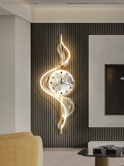 80X27CM Large Dropshipping Products 2024 Modern Pendulum Luxury Wall Hanging Clock Decorative Wall Watch Clock Home House Decor