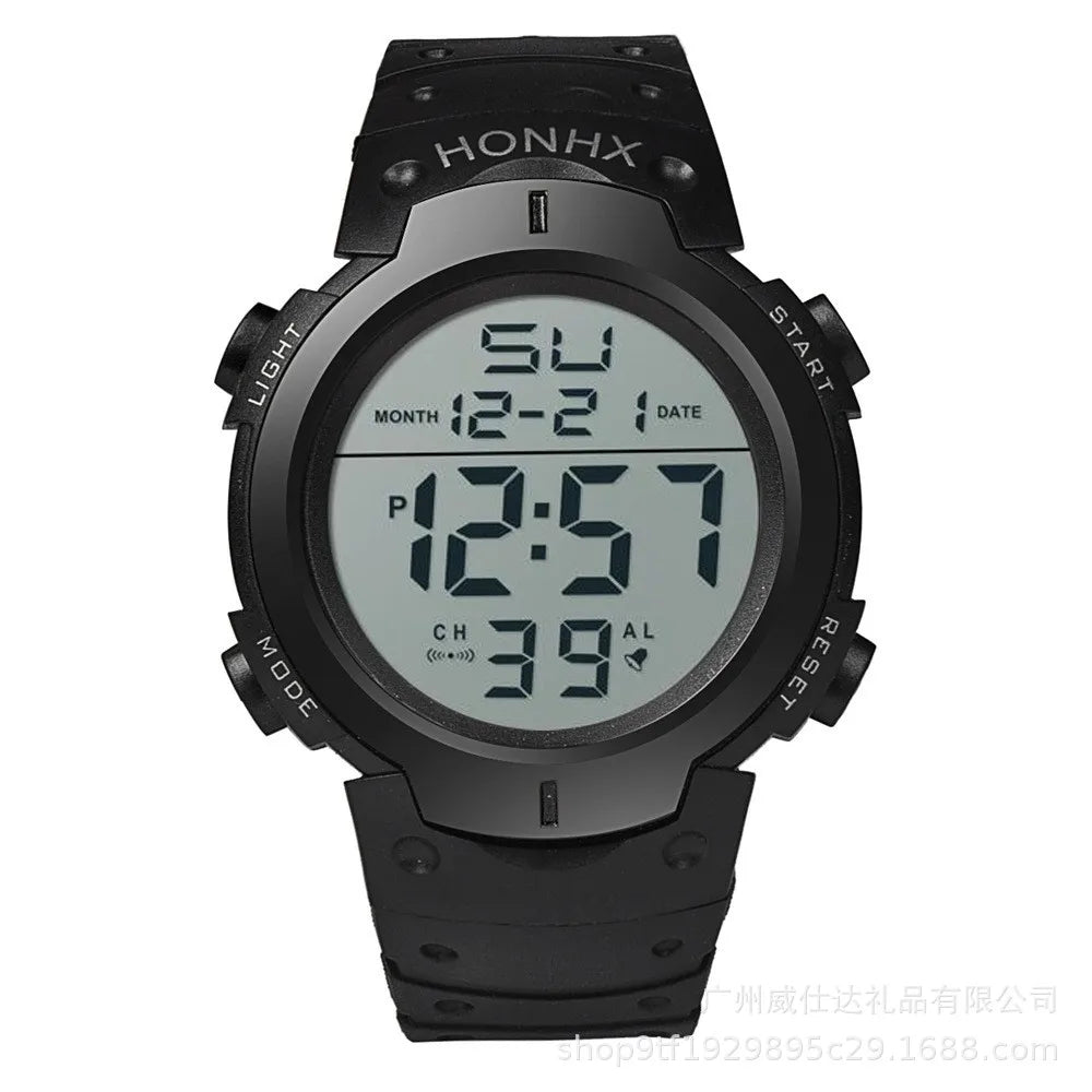 Men Electronic Watch Sports Watches For Men Waterproof Luminous Multifunction Outdoor Fitness Large Screen Electronic Wristwatch