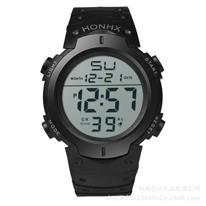 Men Electronic Watch Sports Watches For Men Waterproof Luminous Multifunction Outdoor Fitness Large Screen Electronic Wristwatch