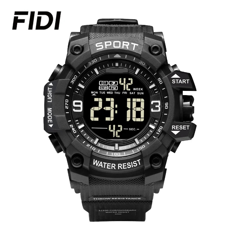 NEW ARRIVAL SPORTS WATCHES FOR MEN Outdoor Sports Waterproof LED Electronic Watch Rubber Student Digital Multifunction Watch