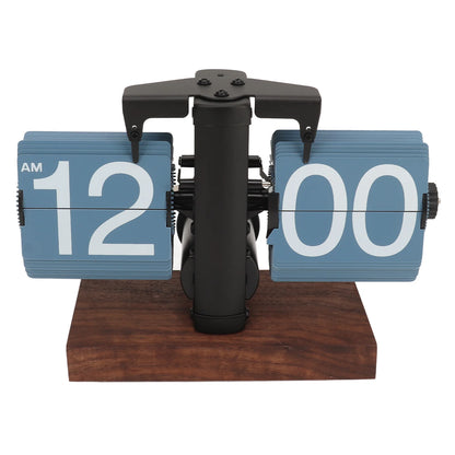 Digital Flip Down Clock Retro Automatic Turning Battery Operated Mechanical Clock for Home Room Office Decoration