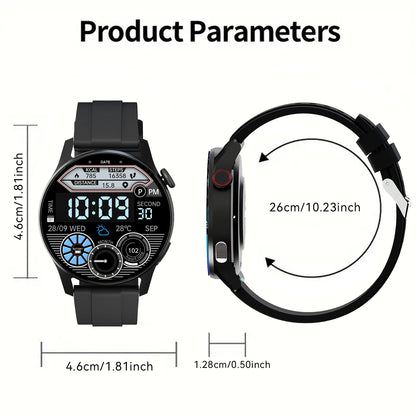 Smartwatch for men and women, wireless calling, 100+ sports modes, fitness tracker, heart rate monitoring, holiday gift