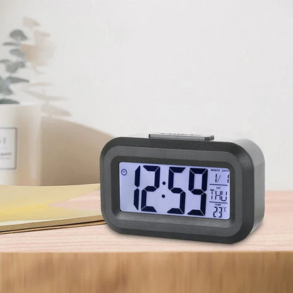 LED Digital Alarm Clock Backlight Snooze Data Time Calendar Desktop Multifunction Electronic Backlight Table Clock