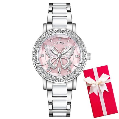 Women Watches 2025 Luxury Brand Relogio Feminino Silver Ladies Wrist Watch For Women Steel Waterproof Female Clock Dropshipping