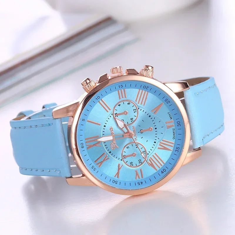 Watch Women Casual Ladies Watches Top Brand Luxury Woman Watch Leather Waterproof Simple Dress Quartz Wristwatch Female Clock