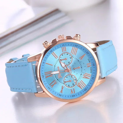 Watch Women Casual Ladies Watches Top Brand Luxury Woman Watch Leather Waterproof Simple Dress Quartz Wristwatch Female Clock