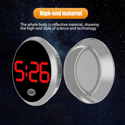 Car Clock Round Automotive Digital Clock Led Luminous Display Automotive Watch For Road Trip Long Travel Mini Digital Clock