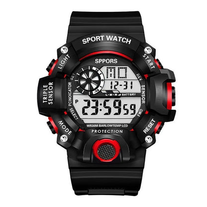 Watch male students sports electronic watches Junior High and high school boys multi-functional waterproof luminous