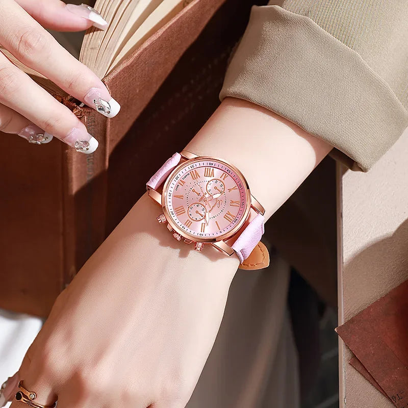 Watch Women Casual Ladies Watches Top Brand Luxury Woman Watch Leather Waterproof Simple Dress Quartz Wristwatch Female Clock