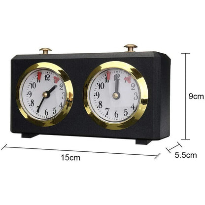Professional Chess Clock Timer Mechanical Analog Clock Professional Competition Board Game Practical Countdown Timer