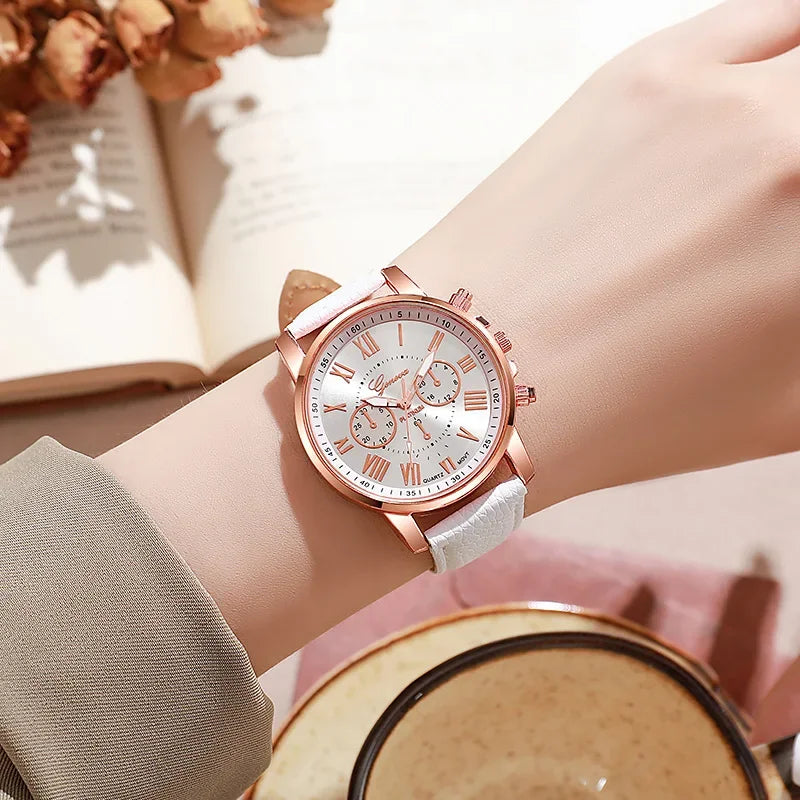 Watch Women Casual Ladies Watches Top Brand Luxury Woman Watch Leather Waterproof Simple Dress Quartz Wristwatch Female Clock