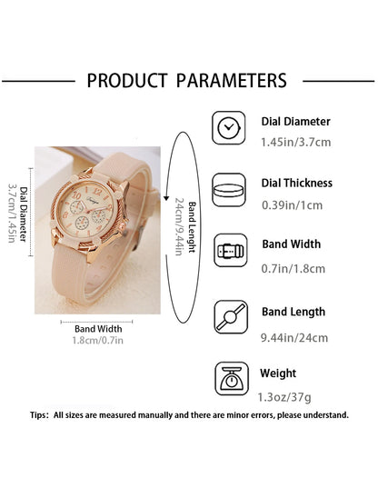 A ladies' fashionable, simple, elegant and lovely ladies' fashion watch, a romantic holiday gift for oneself/girlfriend/mother/f