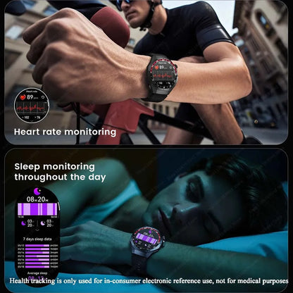 2025 New Smart Watches Men AMOLED Full Screen GPS Motion Trajectory Bluetooth Calls Surprise Gift SmartWatch Waterproof Classic