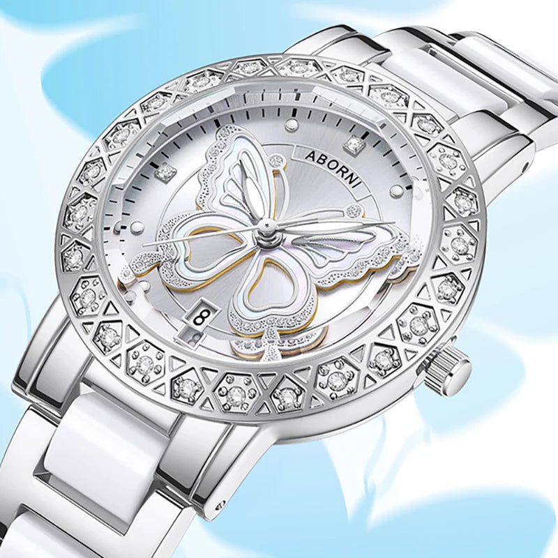 Women Watches 2025 Luxury Brand Relogio Feminino Silver Ladies Wrist Watch For Women Steel Waterproof Female Clock Dropshipping